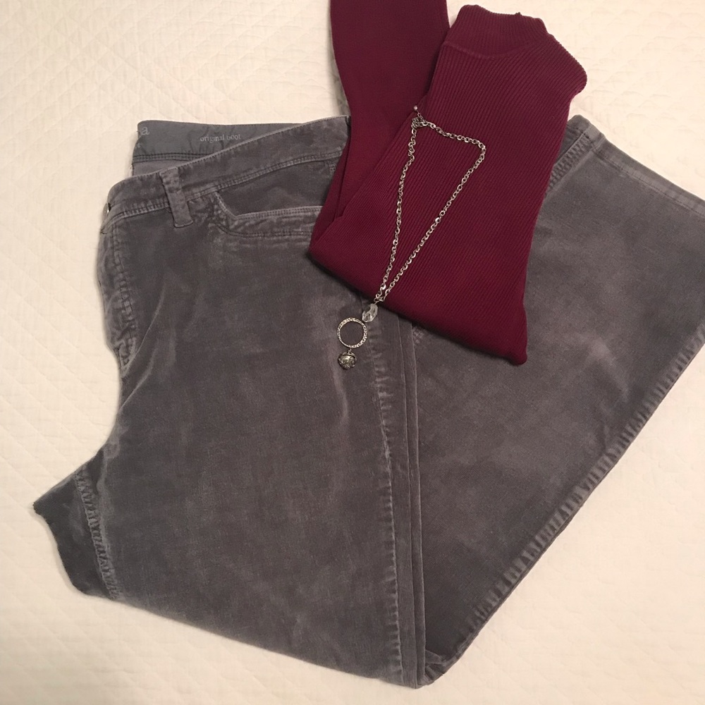 Gray Corduroy Pants/jeans